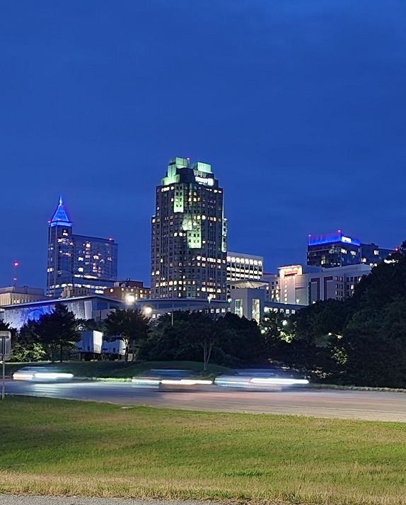 National Police Week is a time to reflect on our fallen officers’ sacrifices to their communities. We are grateful for and humbled by the tremendous support from an entire city lit in blue! #PoliceWeek #RaleighPoliceDepartment #RaleighPoliceFoundation #RPDstrong