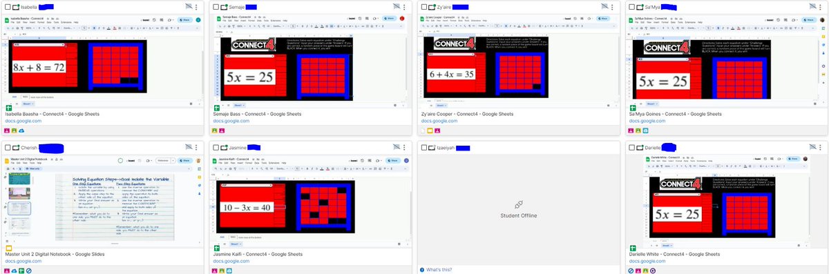 mommawileymeow's tweet image. I love seeing my kids on task, using resources, and SUCCEEDING! #connect4 #solving #teachergoals #teacherlife #fmjhgreatness