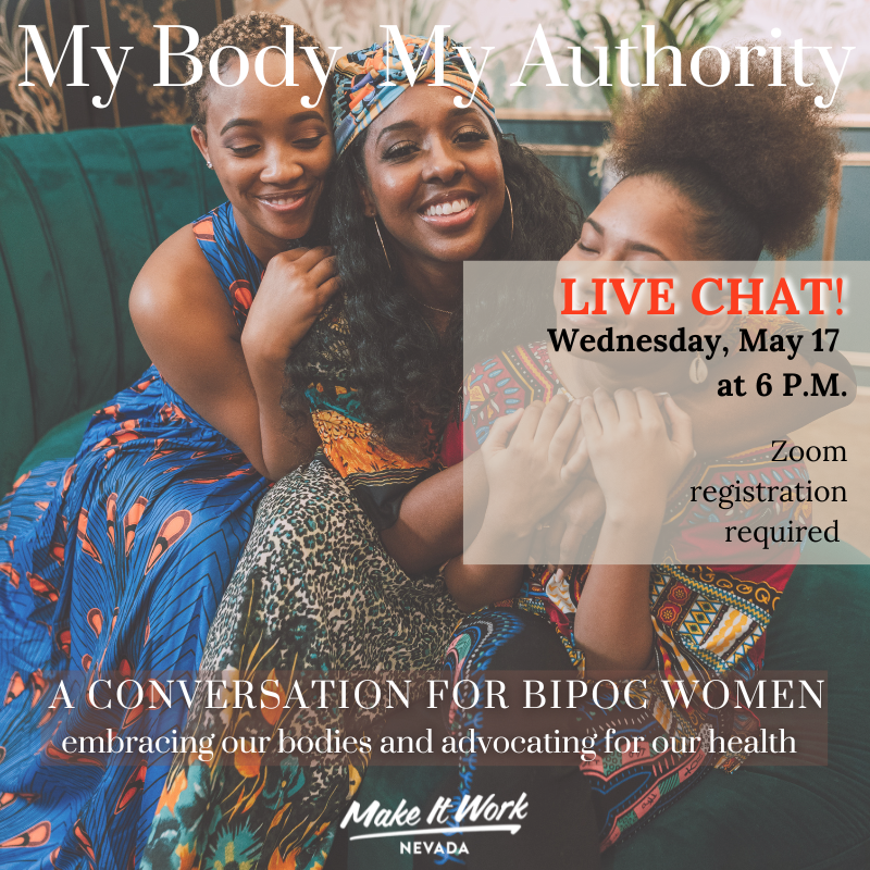 MIWNV's tweet image. My Body, My Authority, is tomorrow! We will be talking about self-care and the importance of taking time for yourself.

Join us tomorrow night!

#miwn #mbma