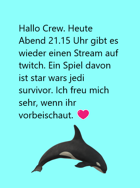 Hallo Wuchtcrew. Siehe Bild, heute im Stream ab 21:15 Uhr. Ich freue mich auf euch ❤️ #TwitchDE #twitchstreamern #twitchaffiliate #smallstreamer #ESOFam #StarWarsJediSurvivor linktr.ee/wuchtdrescher