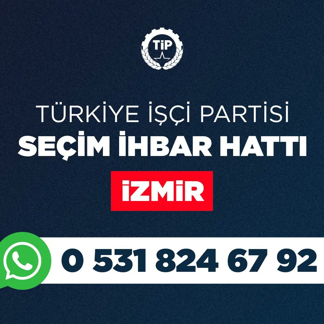Degirmenci1917's tweet photo. İzmir seçimine dair elinizdeki tüm belge ve bilgileri paylaşabileceğiniz whatsapp ihbar hattımız seçim günü de duyurduğumuz gibi şudur:
Sandıkta kazandığımızı hile hurdayla teslim etmeyeceğiz. https://t.co/8xFZfwukwK