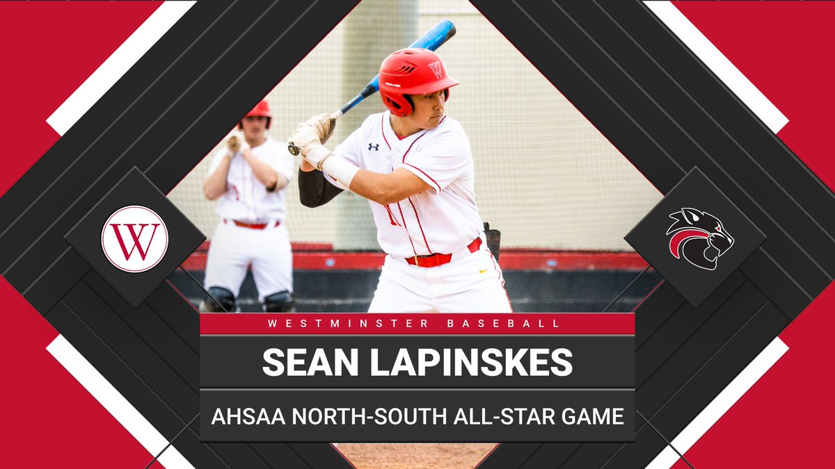 WCA_Wildcats's tweet photo. Congratulations to Sean Lapinskes who has been selected to play in the AHSAA North-South All-Star Baseball Game.

Sean will represent Westminster and play for the North Boys All-Star Team in the game this summer.

Awesome job Sean, we are proud of you! #GCG https://t.co/5rmDHHp4Ng