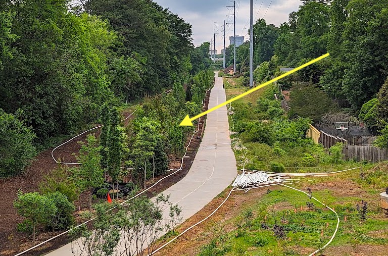 JoshGreen1234's tweet photo. Check out this lovely addition of trees along the @AtlantaBeltLine's Northeast Trail, the forthcoming link between Piedmont Park and Buckhead. Immensely improves the experience. H/T @TreesAtlanta 🌳🌳 https://t.co/SNqoOiHaCa
