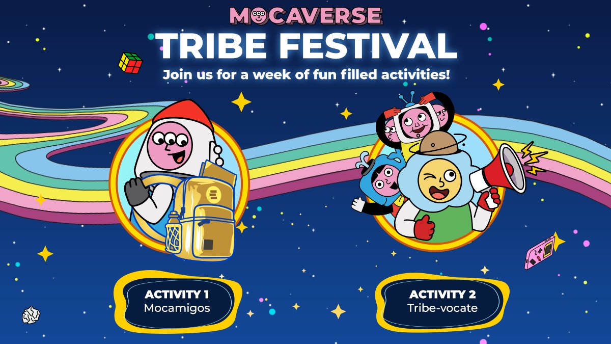 Moca_Network's tweet photo. Tribe Festival Activity 2: Tribe-vocate 🗣

Now it's time for our second challenge...

The web3 space is full of powerful personalities & crazy creators, but which Tribe do they belong to?
 
It's time to #Mocalize your favourite ambassadors👇