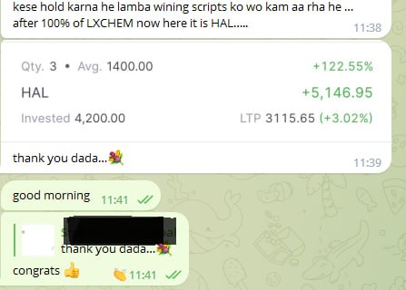 BigPandaTrader1's tweet photo. MAZDOCK: 823+ 👍
HAL    new life time high 3094 🔥
Option Premium Selling BankNifty 180 to 40 #Selling #banknifty
Join Now::
https://t.co/ccWC3AF1Dd
Whatsapp Join us::
https://t.co/fSljRvve7L
https://t.co/oDv8Sa5O1p
#intraday #operatorpositions #freejackpotcalls #nifty #trading https://t.co/pA6Mqk6gor
