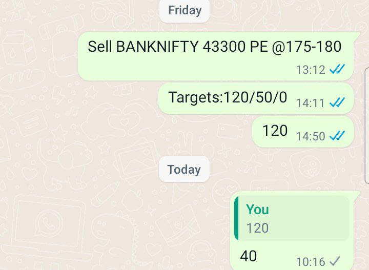 BigPandaTrader1's tweet photo. MAZDOCK: 823+ 👍
HAL    new life time high 3094 🔥
Option Premium Selling BankNifty 180 to 40 #Selling #banknifty
Join Now::
https://t.co/ccWC3AF1Dd
Whatsapp Join us::
https://t.co/fSljRvve7L
https://t.co/oDv8Sa5O1p
#intraday #operatorpositions #freejackpotcalls #nifty #trading https://t.co/pA6Mqk6gor