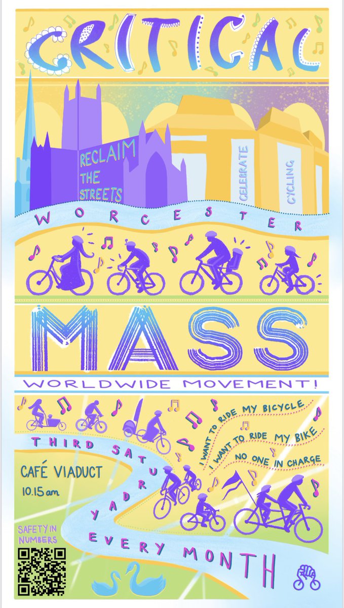 Our next ride is this Saturday. A slow ride around our beautiful city. Meet at 10:15 at Café Viaduct. Families very welcome