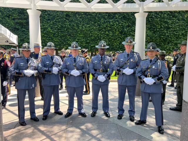ga_dps's tweet photo. The DPS Honor Guard traveled to Washington, D.C., to honor fallen Trooper Cadet Patrick Dupree this week at National Police Week. #gatrooper #gadps #gsp https://t.co/GjD0Z3wrDs