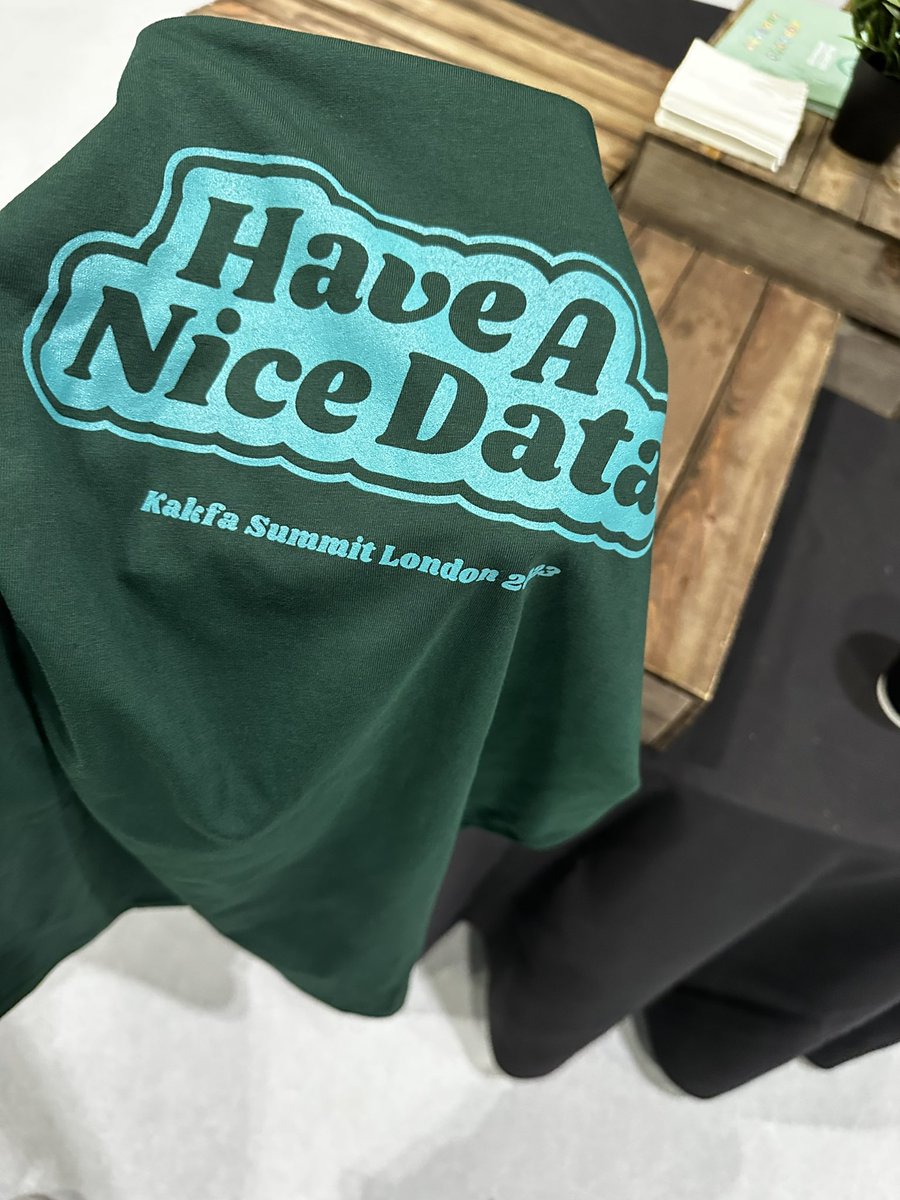 My “have a nice data” T-shirt #KafkaSummit