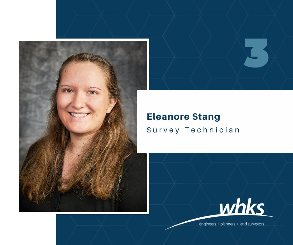 Congratulations to Eleanore Stang on celebrating 3 years with WHKS & Co.! 🎉🎉

Eleanore is a Survey Technician at WHKS. Thank you, Eleanore, for your continued dedication towards Shaping the Horizon!

#WHKS #Engineers #Planners #Surveyors #DevelopingPeople #CreatingSolutions