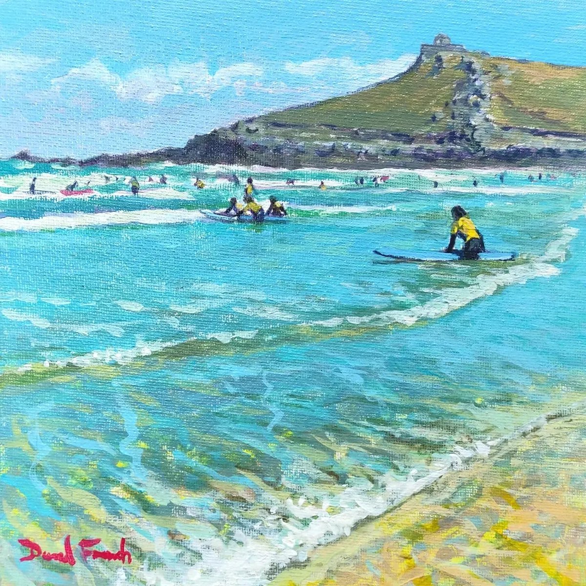 DavidFrenchartC's tweet photo. 'Island Surf''
20 x 20cm acrylic on canvas board (29x29 approx framed size)
Arthouse Gallery Island Road St Ives
https://t.co/l7yRMLBmDq
Available now
#arthousestives #arthouses #stives #cornwall #beachpeople #summerholiday
#triptothebeach
#gonesurfing https://t.co/p2qb7SW69Z