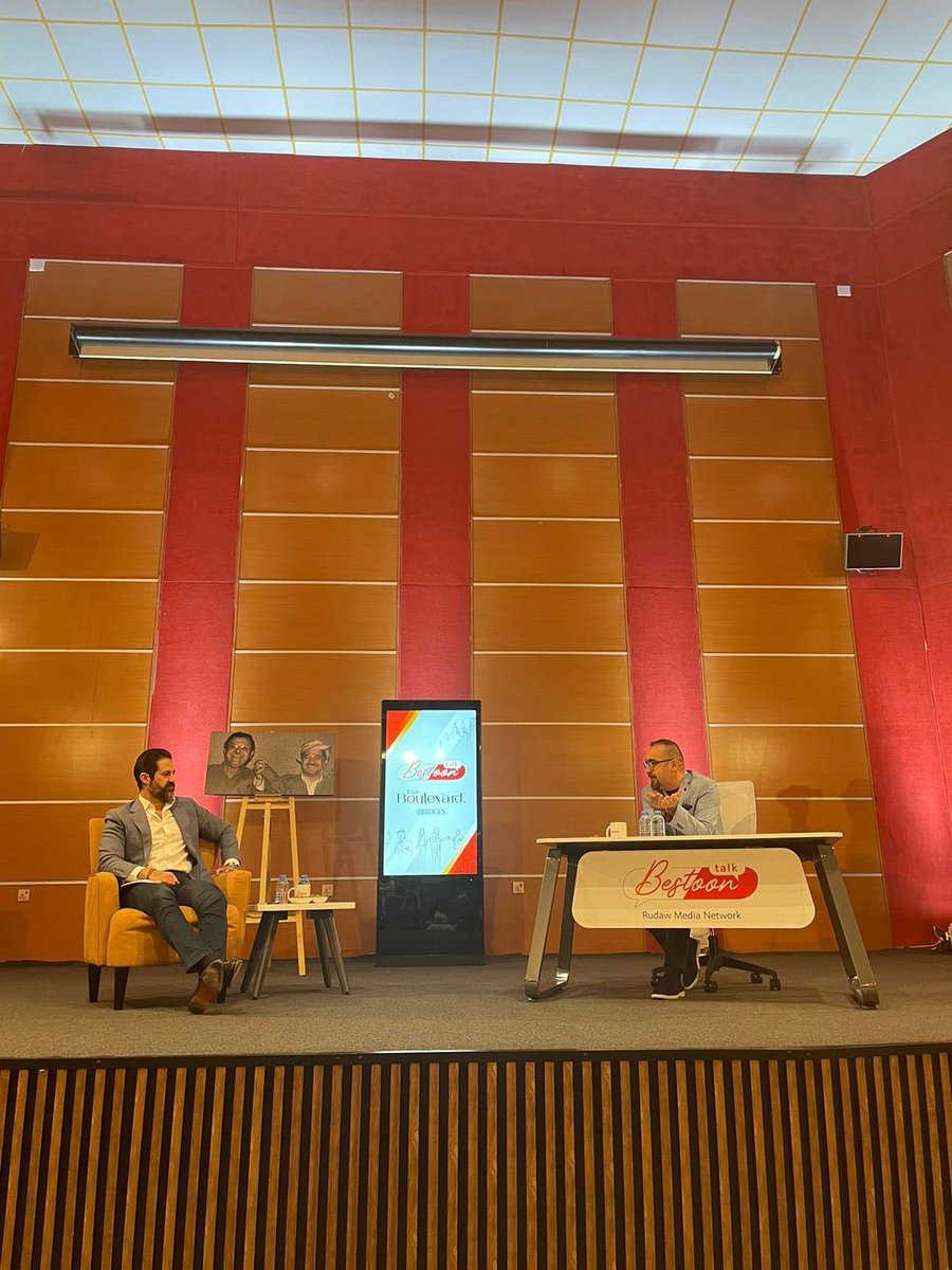 UKH_official's tweet photo. Our auditorium is packed for the #BestoonTalk today hosting Deputy Prime Minister @qubadjt. https://t.co/pEGpkeLC5R