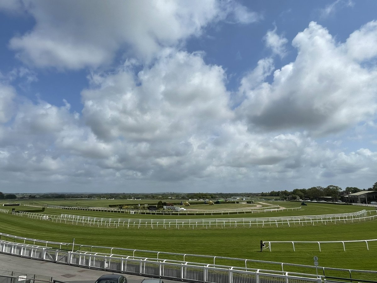 NiktheSurgeon's tweet photo. What a stunning venue for the NW Air Ambulance Major Trauma Network Event at Aintree Racecourse today. 
They even brought some helicopters along. 
@AintreeMTC @EmergentAcademy 

#NWAAMTE2023 https://t.co/NAMhloGrFm