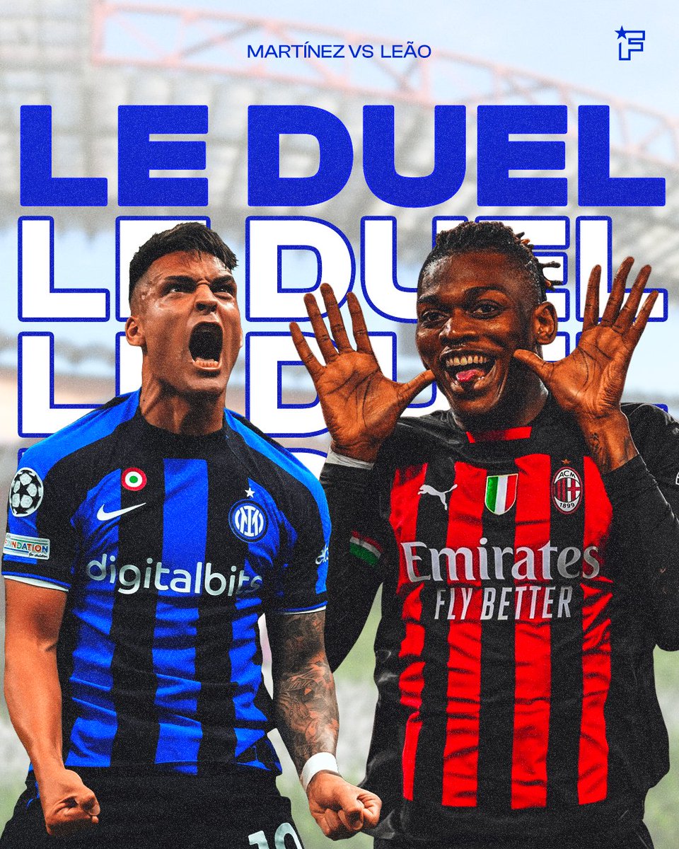 footmercato's tweet photo. Lautaro Martínez 🆚 Rafael Leão : qui va être le plus décisif ce soir ? ⚽🎯
#InterMilan #FCIMACM #ChampionsLeague #UCL https://t.co/sREgPziygq