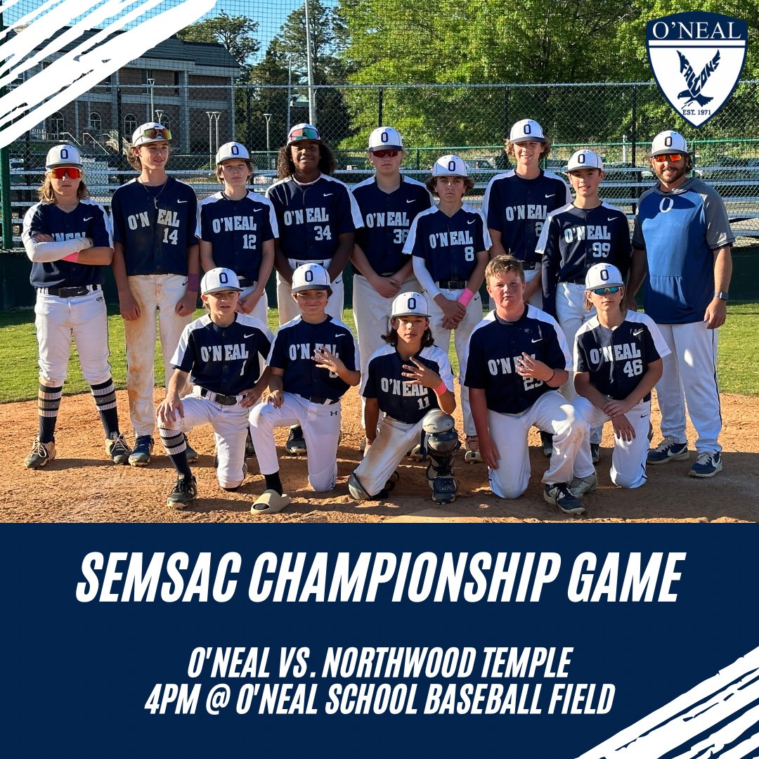 🌟Playoff Day - Let’s Go Falcons🌟

⚾️SEMSAC Championship: MS Baseball hosts Northwood Temple at 3:30pm

⚽️ NCISAA Quarterfinals:
Varsity Girls Soccer host Grace Sanford at 4pm

#GoFalcons #DDD #playoffs