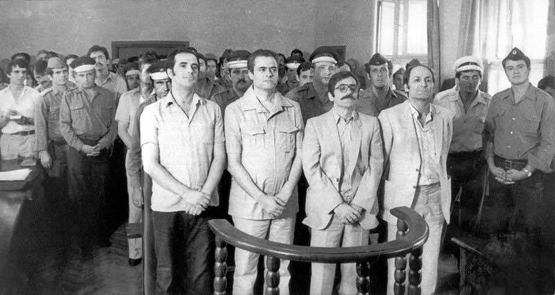 On this day we commemorate the intellectual Ukshin Hoti on the 24th anniversary of his disappearance. 
This pic is from his first trial by Yugoslav regime 1981/1982. He was sentenced to 9 years in prison for supporting the peaceful students demonstrations of 1981. #UkshinHoti