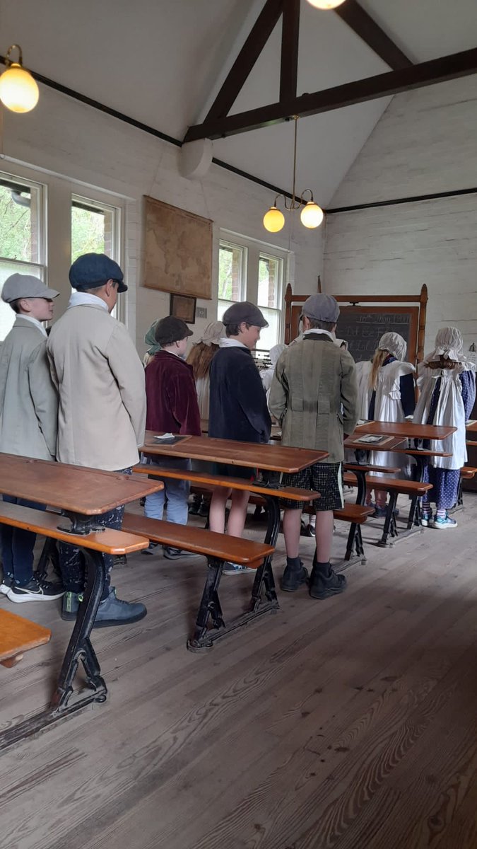 Year 5 have spent the morning at Blists Hill Victorian Town.  They’ve dressed up as Victorian children and been taught in a Victorian school.  After school they headed to the bank to exchange their money for shillings so they could spend it in town.  Certainly a day to remember.