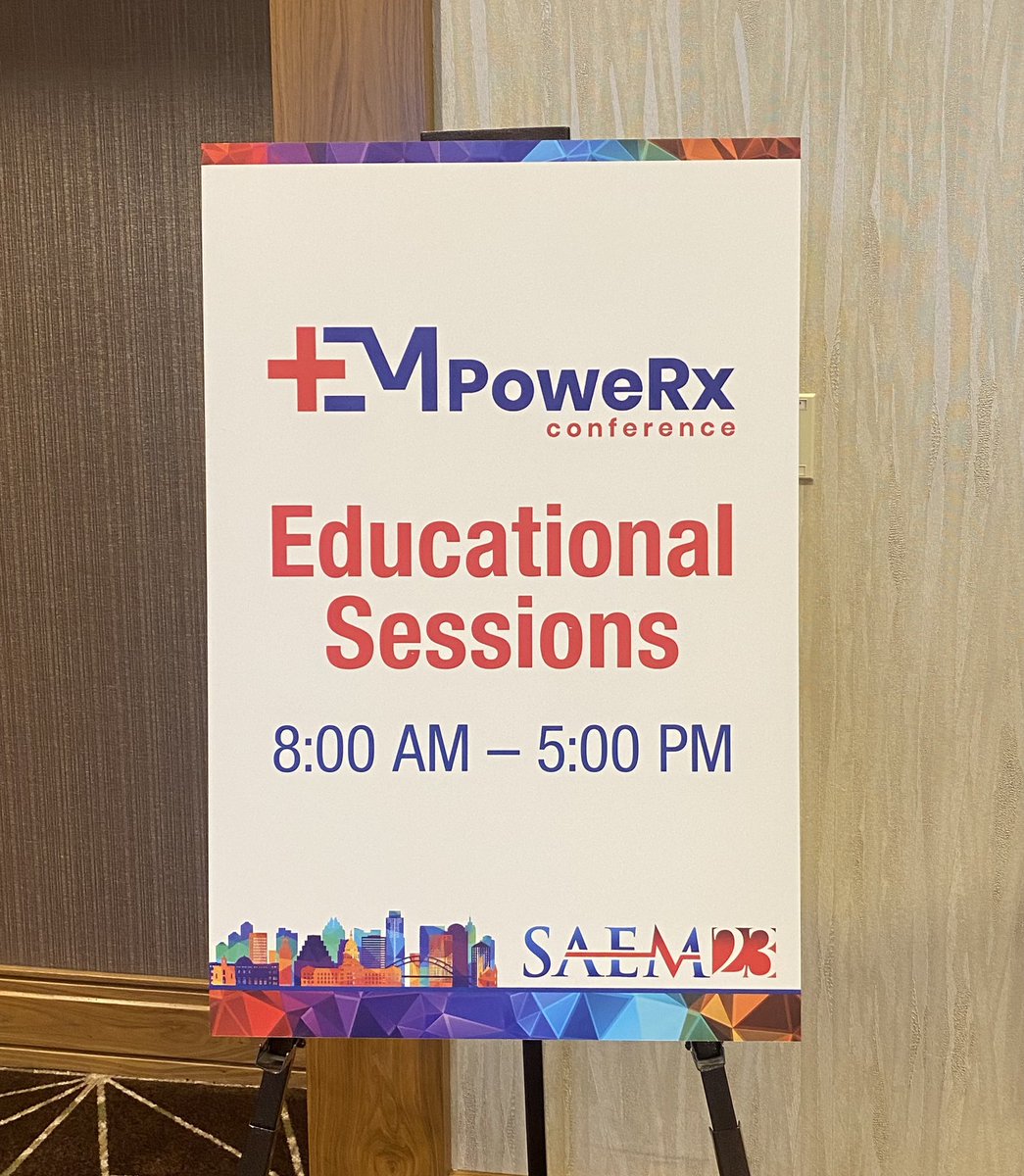We’re ready for @EMPRx23 <a href="/SAEMonline/">SAEM</a> 🙌 Let’s gooo! #SAEM23 #TwitteRx <a href="/PharmD_intheED/">Jimmy L. Pruitt III, PharmD, BCPS, BCCCP, BCEMP</a> <a href="/LRayRx/">Lance Ray</a> <a href="/EmergPharm/">Kyle DeWitt</a> <a href="/John10024/">John Patka</a> #EMRx