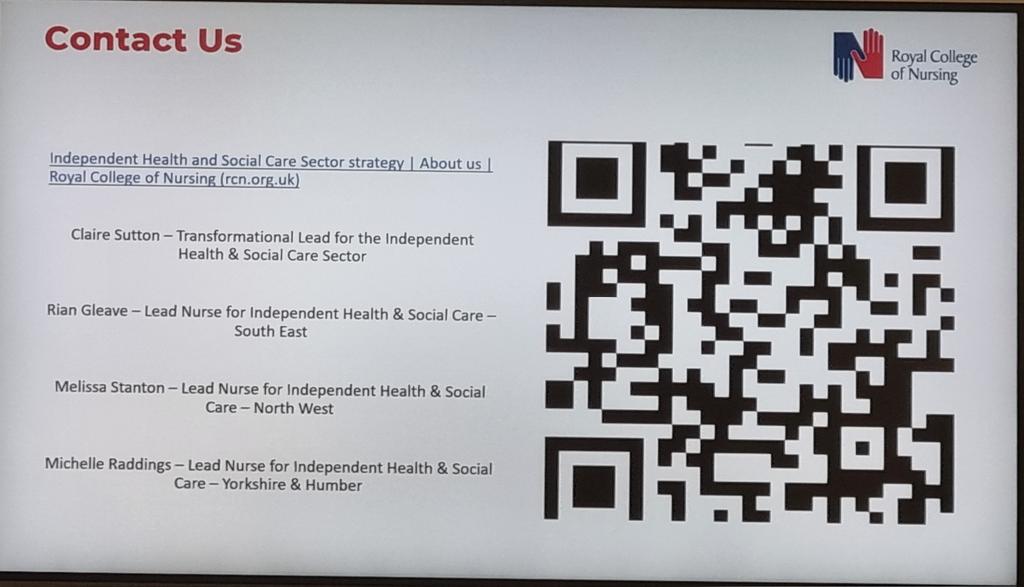 DThiruchelvam's tweet photo. #RCN23
@ClaireLSutton shares the @theRCN ambition to listen to nurses within the independent health and social care #IHSC.
Half @theRCN membership is within the independent sector.
This is a great step forward https://t.co/Slq21QuLvn