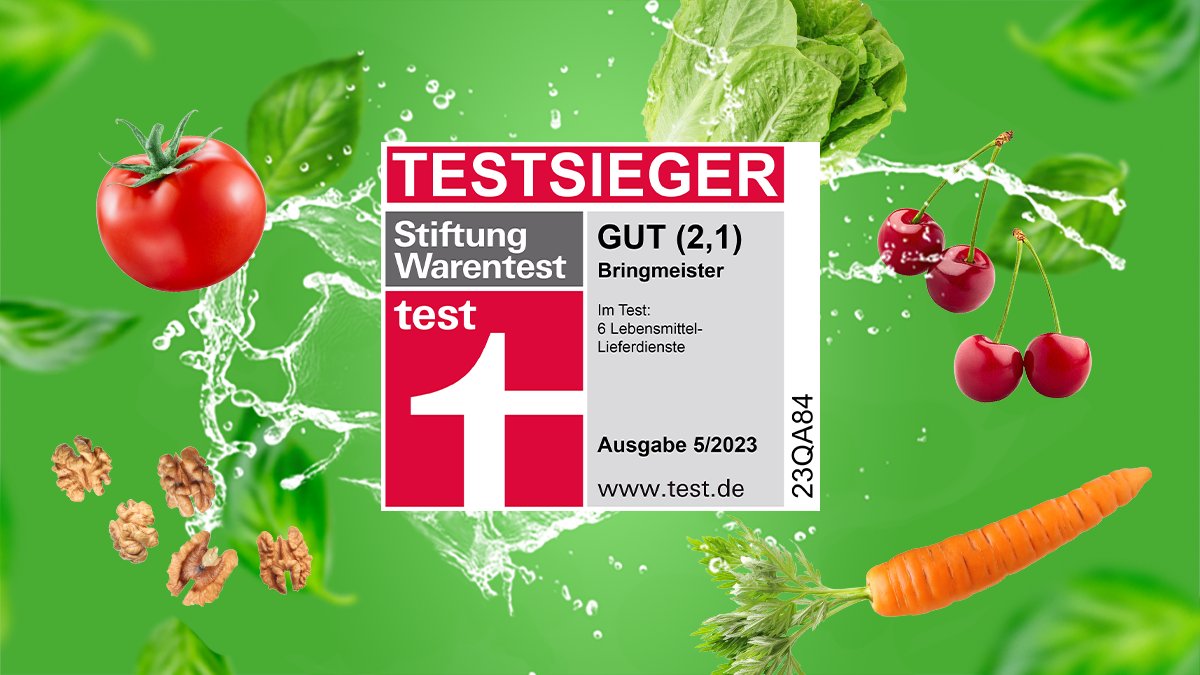 Bringmeister ist Testsieger bei Stiftung Warentest 2023. 🚀 In der Kategorie Lebensmittel-Lieferdienste überzeugte Bringmeister die Tester und erhält die Note 2,1.

Alle Infos: bringmeister.de/testsieger2023

#bringmeister #lebensmittellieferdienst #testsieger