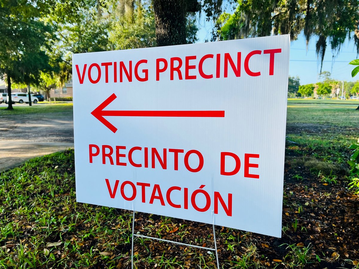 Today is Election Day in Duval County 🇺🇸 Reminder - polls will be open until 7pm tonight.  If you do not know or remember where your voting precinct is, go to duvalelections.com/Voter-Informat…

You can also contact the Duval County Elections Office at 904-255-8683 for more information.