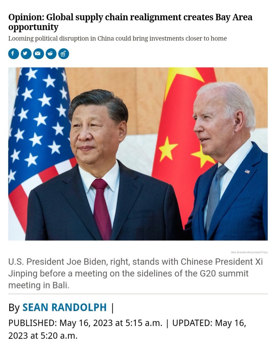 _X_Alex_'s tweet photo. #CENNTRO $CENN
Cenntro mentioned in Article
(#Mexico / #Cennatic)
Article : May 16, 2023
Opinion: Global supply chain realignment creates Bay Area opportunity
LINK :
https://t.co/HL2xlD6oCl
( Full Article in picture ) https://t.co/AB477nrvJy