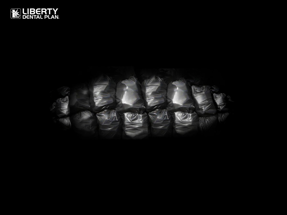ZedTrafficker's tweet photo. Don't treat your teeth 😬 like garbage #BinBags @OneMinuteBriefs #dentalplans #advertising #teeth https://t.co/r4ZA1vSdJx