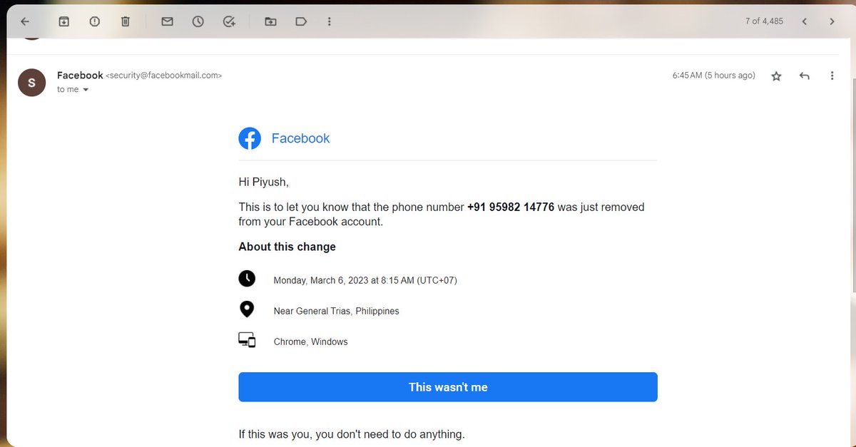 PiyushaRockstar's tweet photo. So I went for reporting via facebook. Please @facebook @Meta 
Help me get back my account as the hacker is mis leading my friends. I am attaching the screenshots of the emails for prove and my id's link too.
https://t.co/vi8BYm7Rgv https://t.co/ouSXCjIuIy