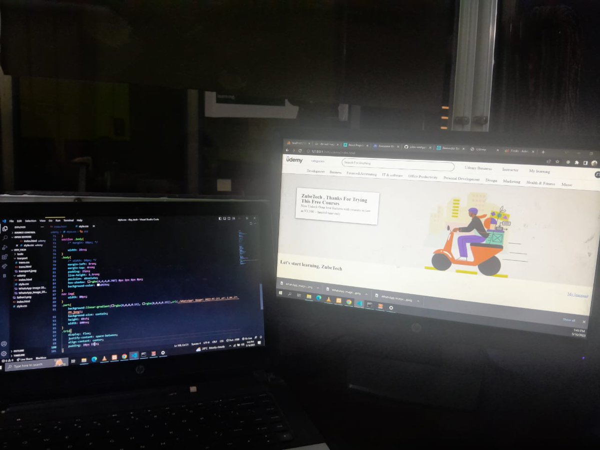 devechoAi's tweet image. Day 8 testing my css abilities.. so I made this udemy web page using css..
#100dayofcoding #css #reactjs #programming #GuinnessWorldRecord
#PrayForBnxn