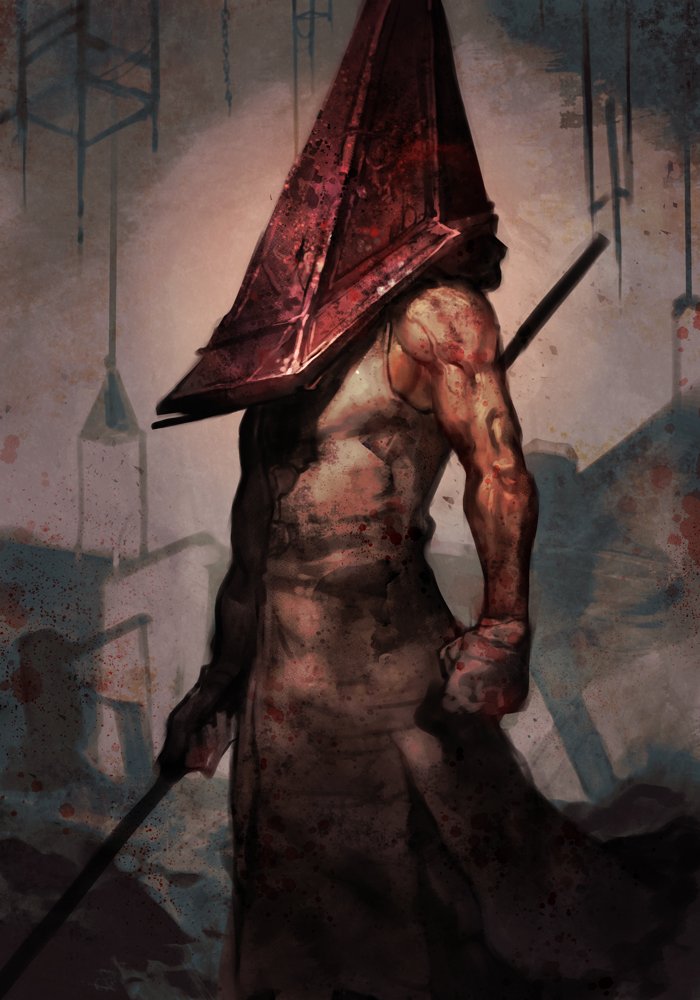 THE ART OF VIDEO GAMES on X: Fan art  Silent Hill - Pyramid Head Artist:  @click_burgundy  / X