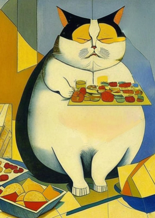 PurpleYana_Art's tweet photo. This artwork named Hungriest Cat in the World💜
Friends, Please support Me and ReTweet my Artworks, thx!

#hungriestcat #hungriestcatintheworld #cat #cats #hungrycat #catlover #catlovers #artwork #posters #catposter #catposters #nft #nftcreator https://t.co/d1O2fH0XOR
