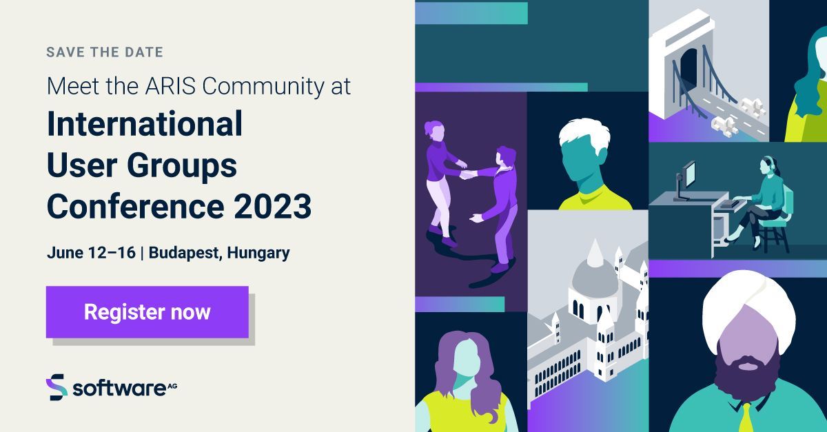 RT SoftwareAG "Do you want to...

💙 Connect with ARIS peers
🚀 Take your transformation project to the next level
💡 Be up to date with the latest ARIS features and news

Join us at this year’s IUG: bit.ly/3IgoQZ8

#IUG2023 #ARIS10 "