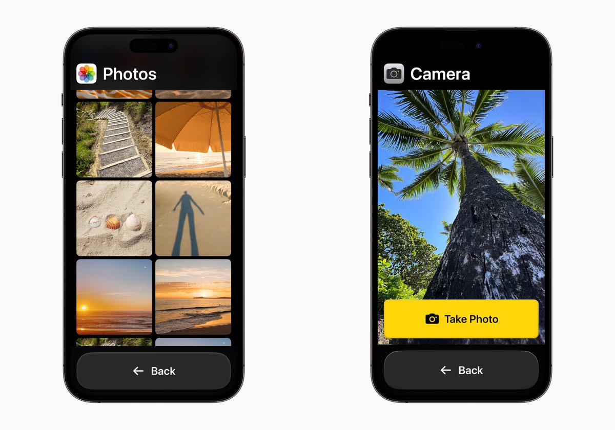 📣 Assistive Access

Coming to iPhone and iPad
for users with Cognitive Disabilities.

- distilled apps and experiences to essential features to lighten cognitive load
- customized interface (grid-based or row-based layout)
- high contrast buttons, large text labels, emoji-only