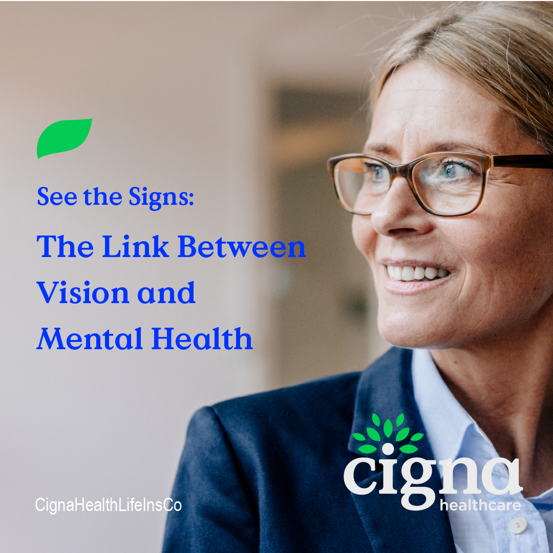 Vision loss and mental health are connected. Read on to learn the link between these two. bit.ly/3M95LZt #mentalhealth #visionhealth