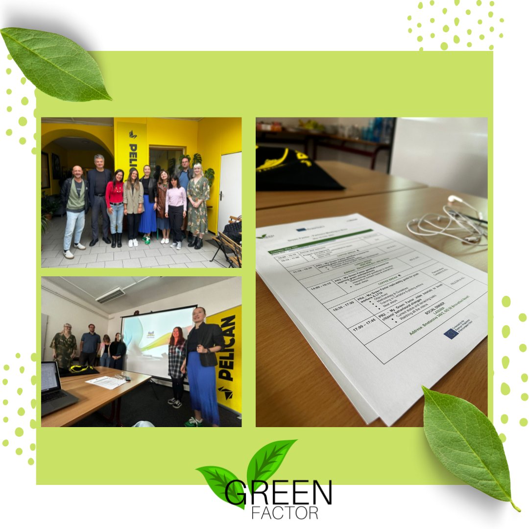 The Green Factor partners are meeting in Brno (Czech Republic) from 16th to 17th of May, 2023 for a partners' meeting!

#ErasmusPlus #GREENFACTOR #greenyouth #europeanyouth
#EuropeanYouth