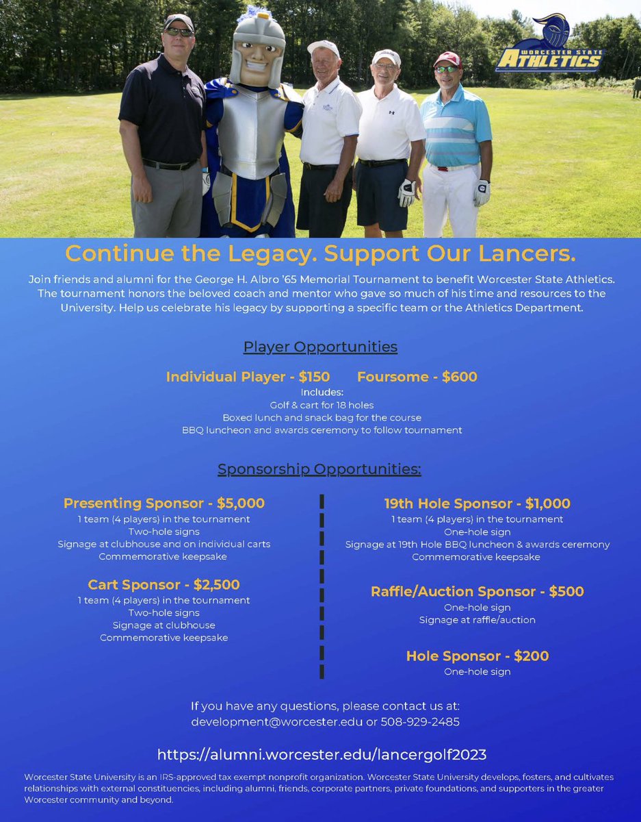 WSUBaseball1's tweet photo. Support WSU Baseball &amp; participate in the 2nd Annual George H. Albro Golf Tournament. 💵 from ⛳️ sponsorships go directly to the athletic program of your choice (WSU Baseball of course 😉)…

Register below: https://t.co/3QNdSYstvS

#ShieldsUp #GUARDS #woostateclan https://t.co/tSko4UsaeV