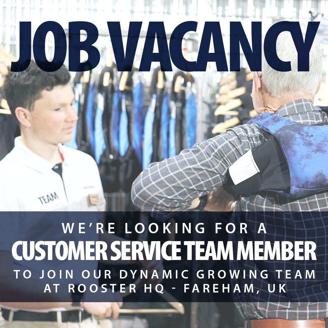 Rooster_Kit's tweet photo. Are you a dynamic, driven, enthusiastic individual who has a passion for exceptional customer service? Based in the UK? Then this could be the role for you! Head to our careers page to find out more:
https://t.co/dlbbbYqBtp
#InYourElement #RoosterKit #jobvacancy #watersportsjob https://t.co/FiR9l0jH1J