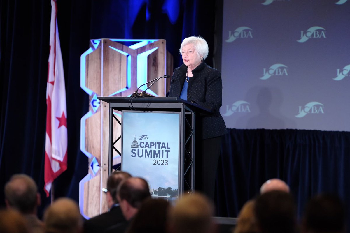 “You take your responsibilities to your communities very seriously,” says <a href="/SecYellen/">Secretary Janet Yellen (Archived)</a> to the #communitybankers at #ICBASummit.

We couldn’t agree more. #OneMission