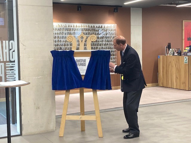 Royal visit to Shakespeare North Playhouse today
