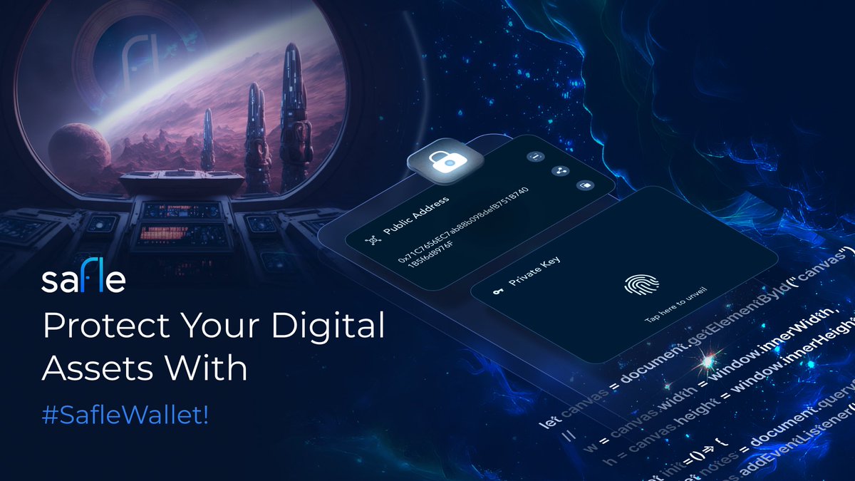 GetSafle's tweet photo. Protect your DigitalAssets with #SafleWallet!
Our non-custodial wallet is designed for speed and security, ensuring your funds are safe and secure.
Choose Safle for a safer and more secure way to manage your cryptocurrency.
#GetSafle #Web3 https://t.co/U1BUL7FGSJ