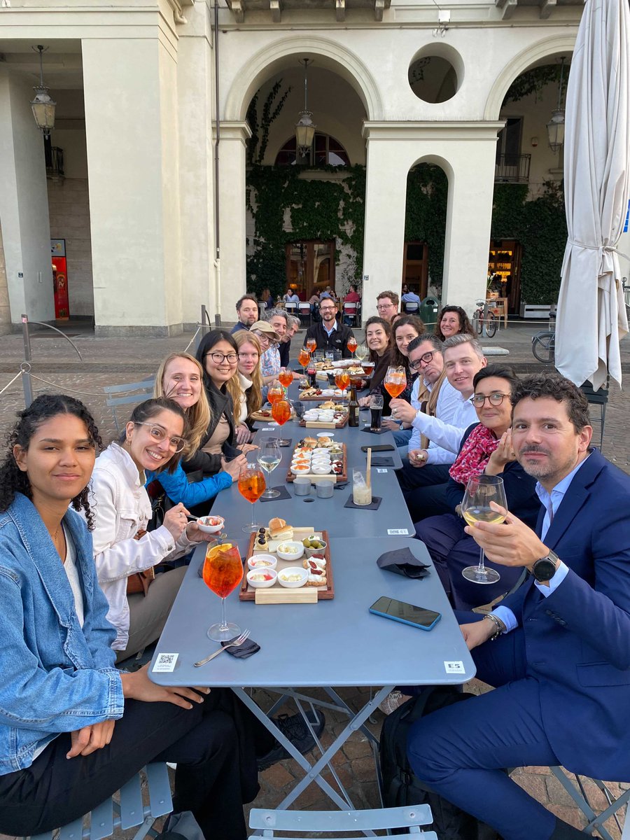 SayInstitute's tweet photo. Greetings from Turin! ⭐🍕 

We gathered in this wonderful Italian city for our yearly "Say Days" where we mingle, discuss and co-create all things #entrepreneurship at @ESCP_bs  Thank you @alisa_sydow and Simone Marino for hosting us, and René Mauer for leading the pack! https://t.co/2vfnROmOx6