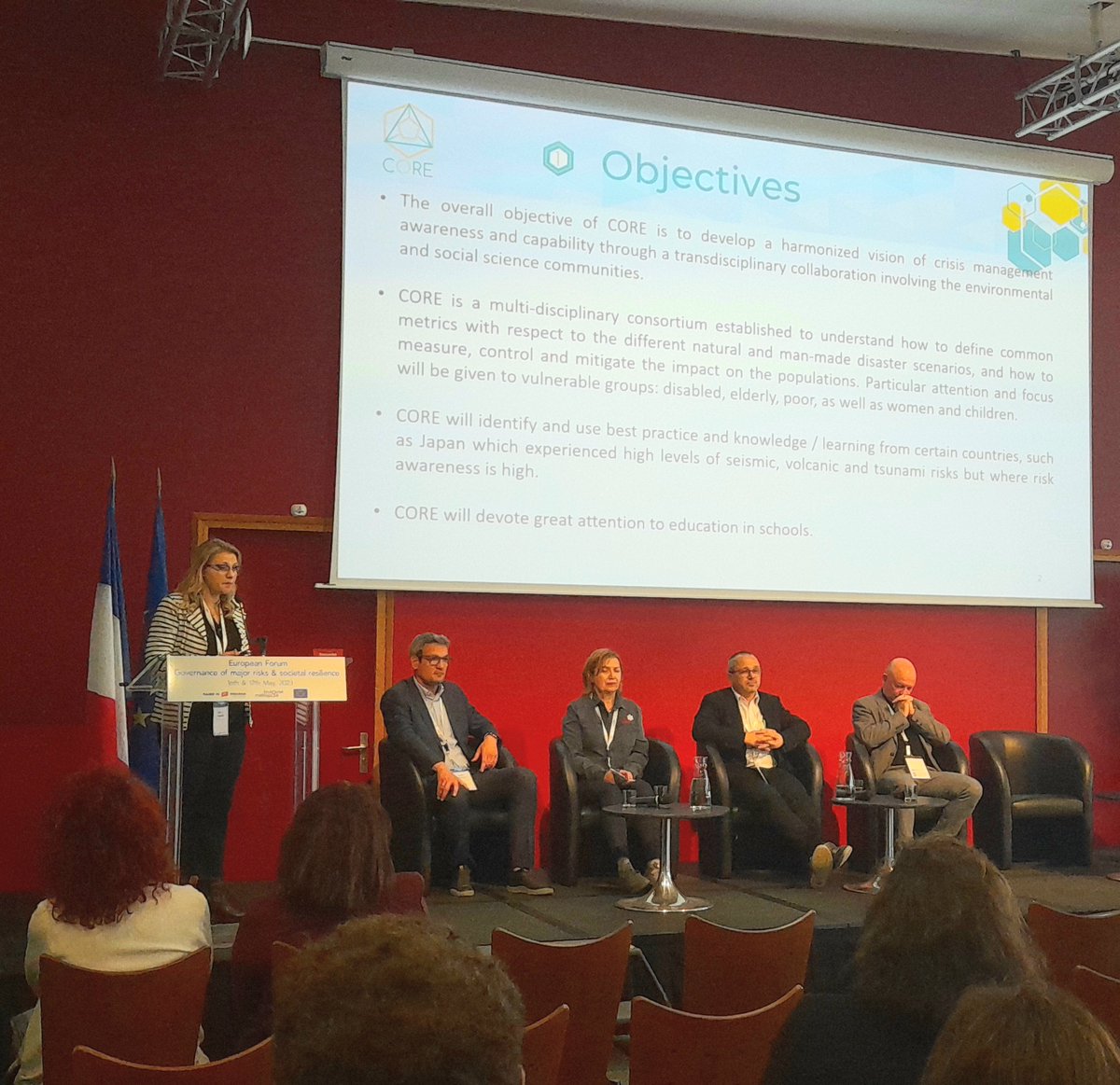 sCience and human factOr for Resilient sociEty (@core_eu_h2020) on Twitter photo CORE partner <a href="/UniSalerno/">Università Salerno</a> presents CORE project and lessons from one of its test cases, the flood in the Aude region in France at the <a href="/EUHomeAffairs/">EU Home Affairs</a> #CERIS event in Toulouse.
#SocietalResilience #PublicSafety CORE partner <a href="/UniSalerno/">Università Salerno</a> presents CORE project and lessons from one of its test cases, the flood in the Aude region in France at the <a href="/EUHomeAffairs/">EU Home Affairs</a> #CERIS event in Toulouse.
#SocietalResilience #PublicSafety