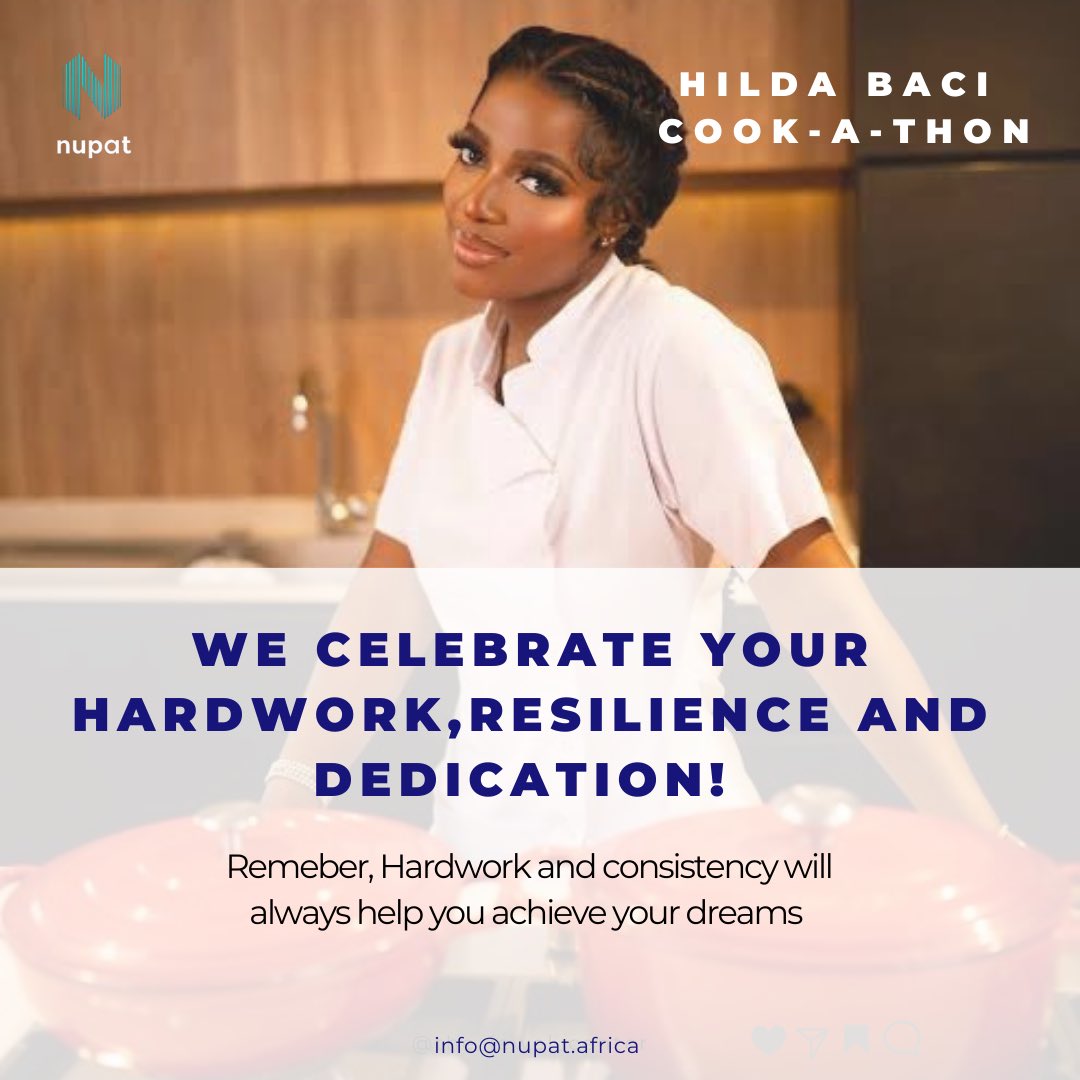 In light of the celebrations, we would like to remind our techies that your consistent hardwork and dedication will help you achieve your dreams. Take a look at Hilda Bassey in the #Hildabaccicookathon who did the almost impossible. 

Remember your dreams are not to big! 
#100hrs