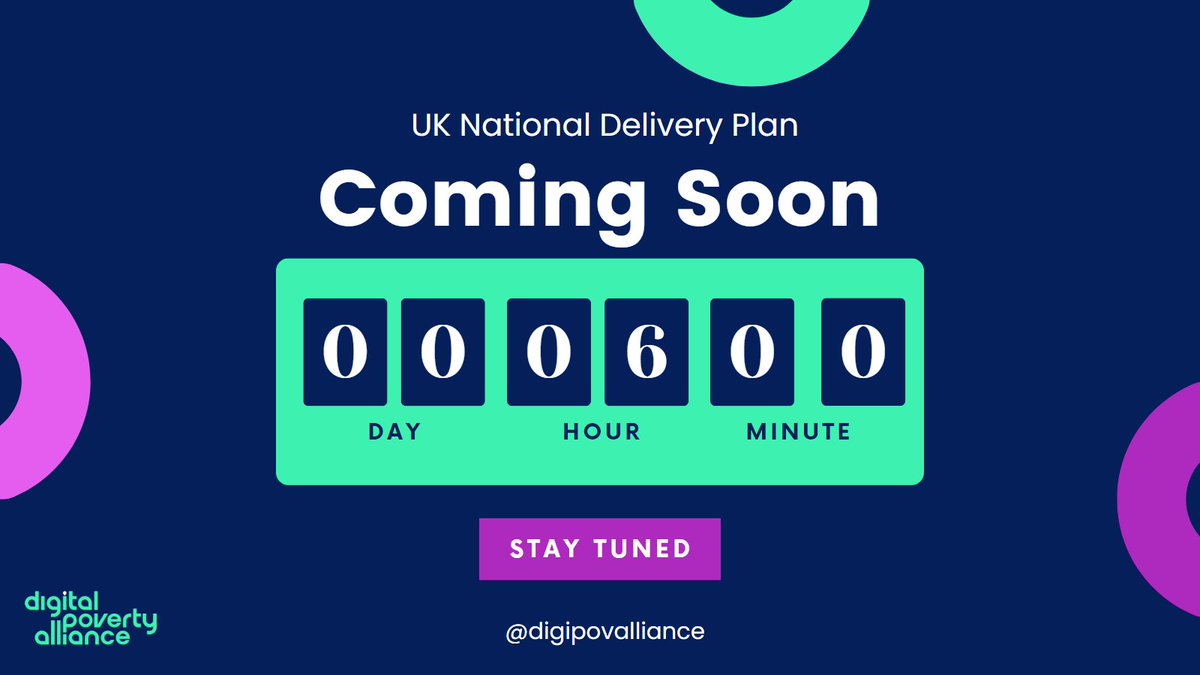 DigiPovAlliance's tweet photo. The countdown is on! Six hours until the launch of the UK #DigitalPoverty National Delivery Plan 2023 at @UKHouseofLords ⌛See you there... 👀 Follow along on Twitter for updates! https://t.co/lGmsHty7lJ