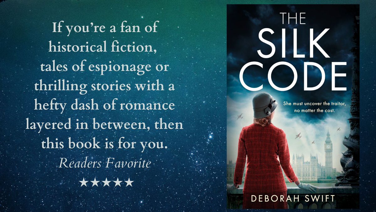 swiftstory's tweet photo. Getting excited now! Out tomorrow #TheSilkCode
Latest NetGalley Review 'Well this book WOW - what a well researched well written book...I would thoroughly recommend to anyone that has an interest in the clandestine side of the war effort.'
#WW2 #Historical
https://t.co/SoWVPE9ok1 https://t.co/IFTzTyGDdu