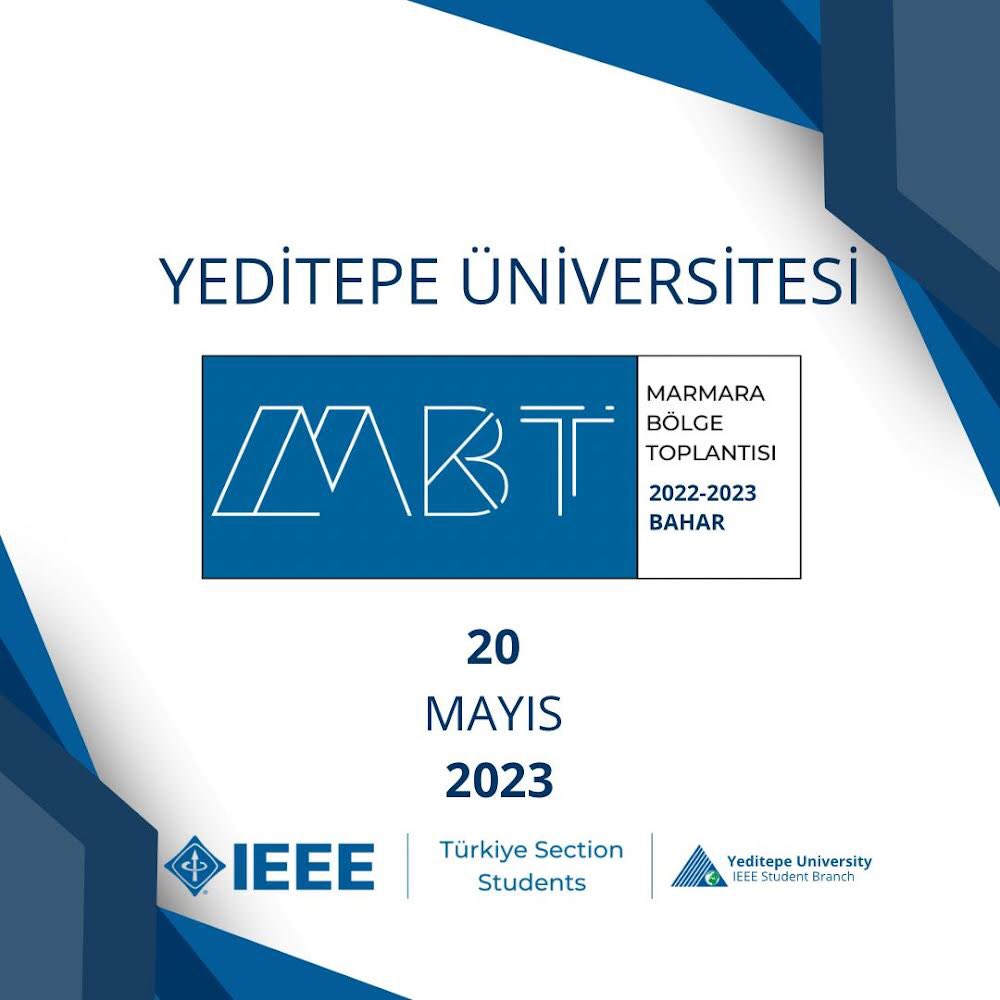 EEYeditepe's tweet photo. Değerli IEEE Türkiye Ailesi,

Marmara Bölgesi Öğrenci Kolları, Yeditepe Üniversitesinde buluşuyor ! https://t.co/JZmTKHNchy