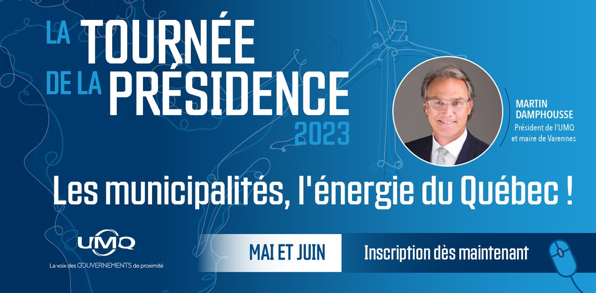 Le président de l'#UMQ Martin Damphousse visite le Nord-du-Québec aujourd'hui dans le cadre de sa tournée du Québec 2023.

👉 newswire.ca/fr/news-releas…

#polmun #TournéeUMQ @isalessard_ <a href="/ManonCyr10/">Manon Cyr</a>