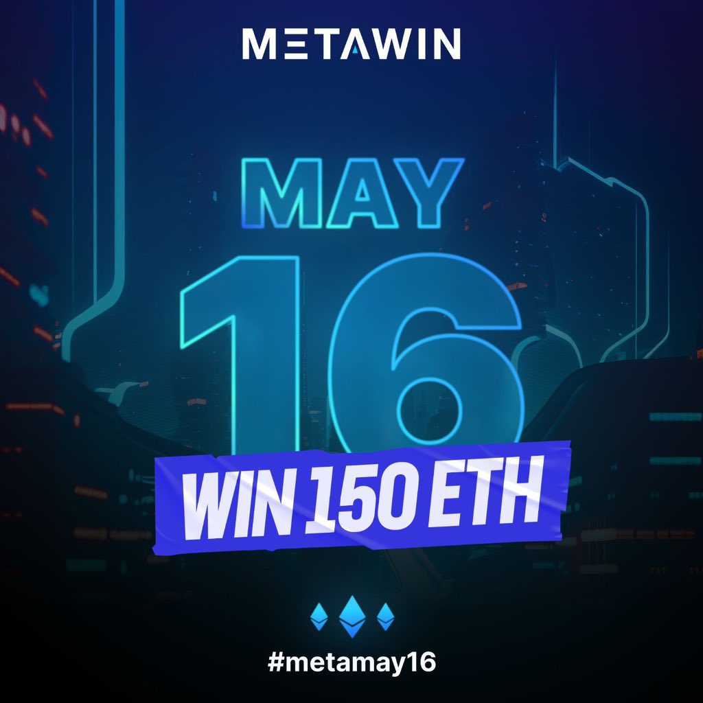 Shilllin's tweet photo. 🎉 DRAWS IN 6H 🎉

@Meta_Winners largest competition EVER 150 $ETH ($275,000) draws in ONLY 6 HOURS! 👀

Enter HERE: https://t.co/u9h0wosPzy

I am giving away 155 FREE entries!

1️⃣ RT + Like
2️⃣ Comment your MetaWin user below 👇

#METAPARTNER https://t.co/6ImAvoRAHa