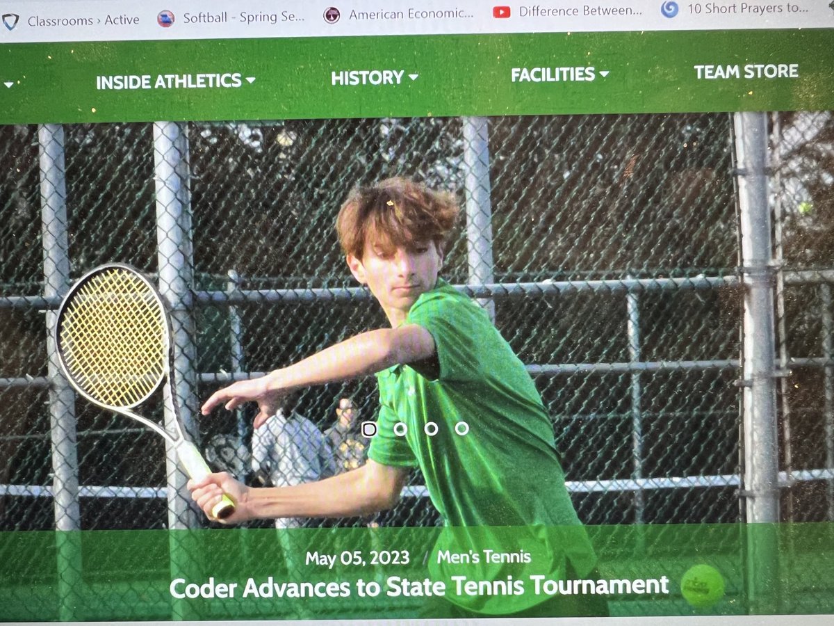 Congratulations to Springfield Catholic’s Joseph Coder as he advances to the state tennis tournament!!☘️⁦<a href="/Irishreports/">Dante Rebori</a>⁩ ⁦<a href="/OzarksOzone/">Ozarks Sports Zone</a>⁩