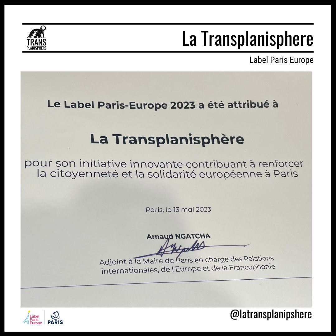 LaTranspla's tweet photo. On 5/13, we were awarded by the city of Paris w/ Le Label Paris Europe, for the @LeCAKE project as a project to consolidate and strengthen European solidarity, cooperation and citizenship!
Thanks to all the partners who, on a daily basis, make this project ambitious and useful ! https://t.co/uXgxsGb2H8